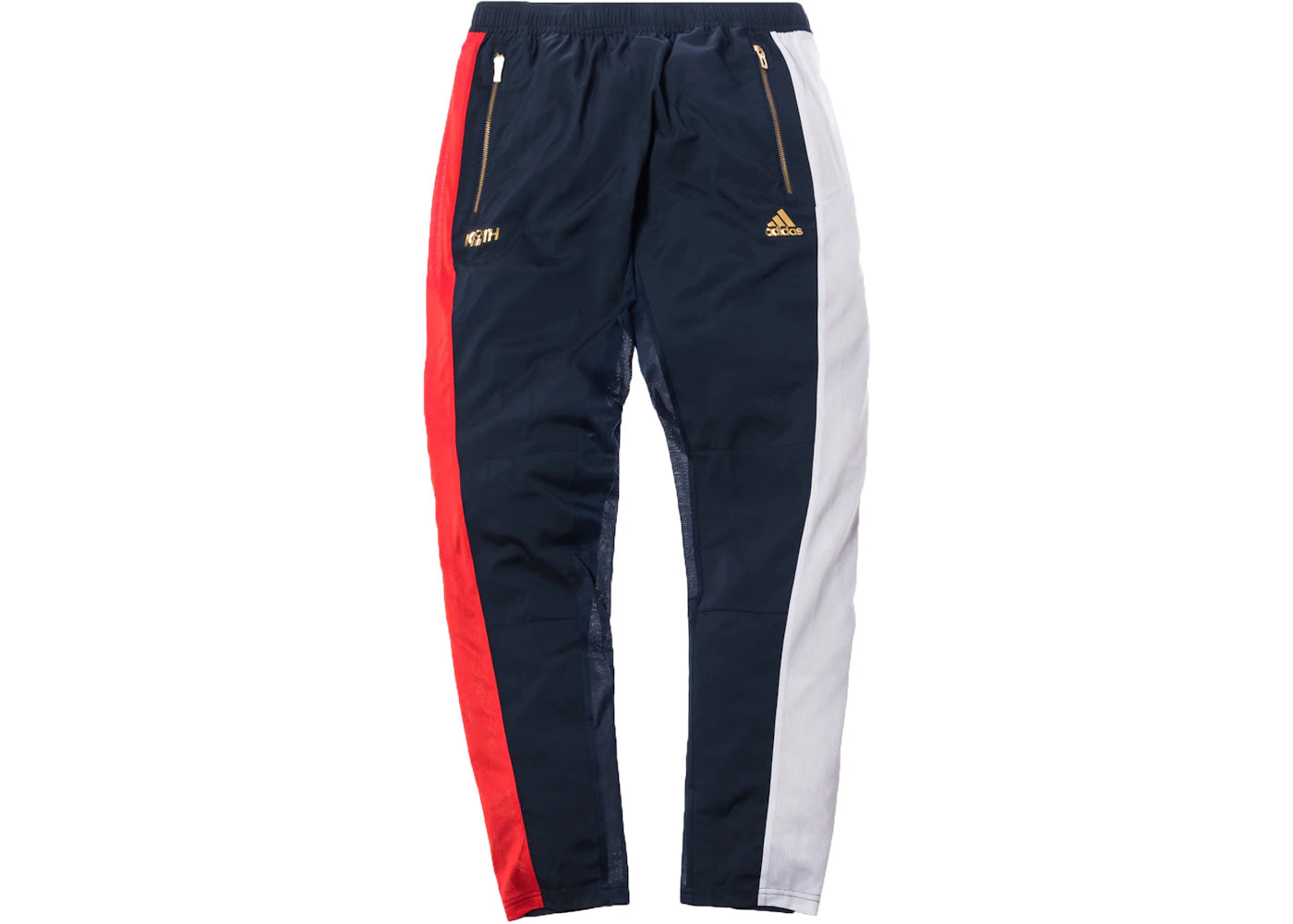 Kith x adidas Asymmetrical Windpant Navy/Red