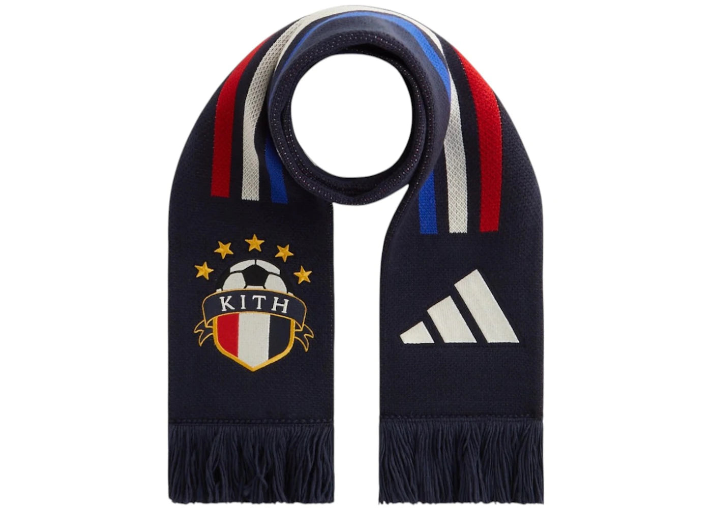 Kith x adidas Football Scarf Legend Ink