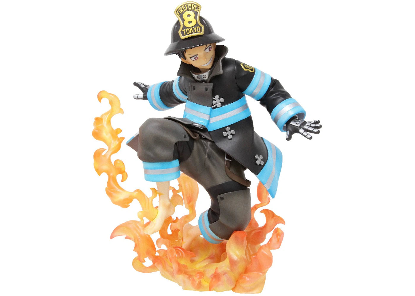 Kotobukiya ARTFX J Fire Force Shinra Kusakabe Statue (Bonus Face Part) Black