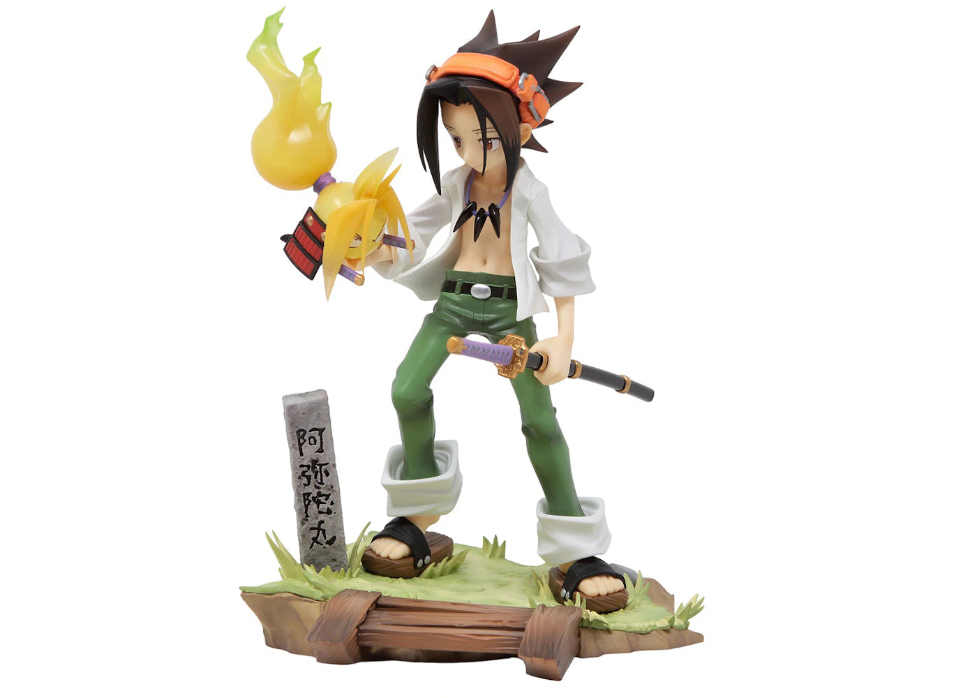 Kotobukiya ARTFX J Shaman King Yoh Asakura Figure White & Green