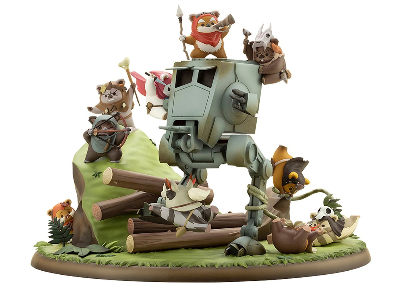 Kotobukiya Artfx Artist Series Star Wars Return Of The Jedi Battle Of Endor The Little Rebels Statue Figure Gray