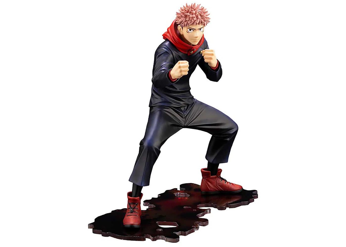 Kotobukiya Artfx J Jujutsu Kaisen Yuji Itadori Statue With Bonus Face Part Figure Navy
