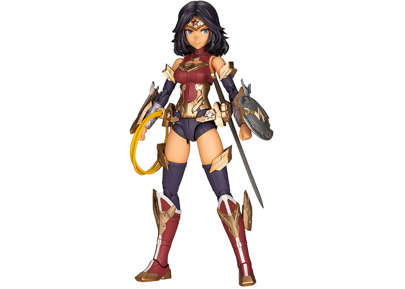 Kotobukiya DC Comics Wonder Woman Humikane Shimada Version Plastic Model Kit Figure Red