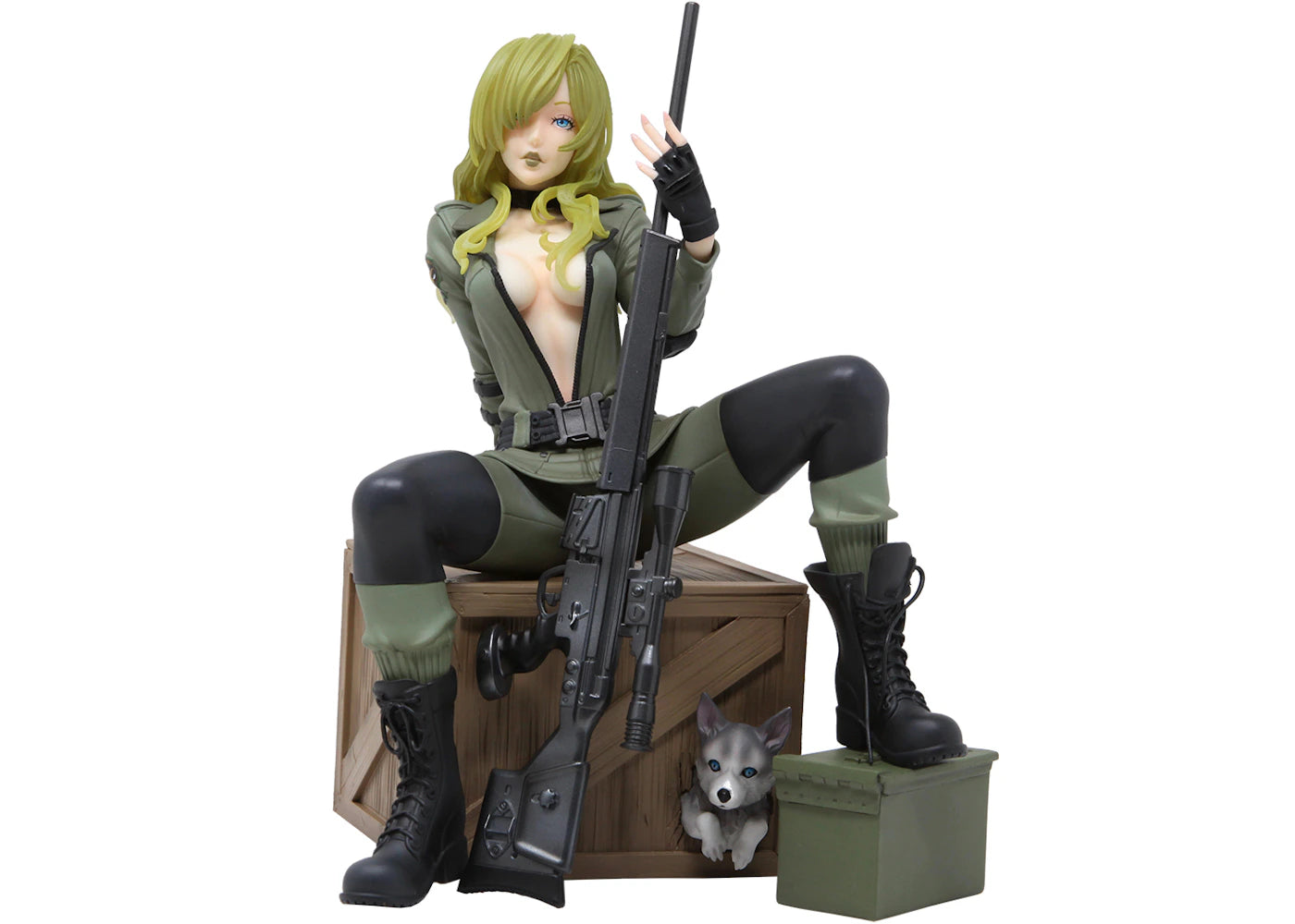 Kotobukiya Metal Gear Solid Sniper Wolf Bishoujo Figure Olive