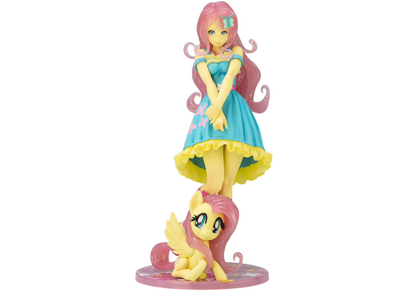 Kotobukiya My Little Pony Fluttershy Limited Edition Bishoujo Figure Blue, Yellow & Pink