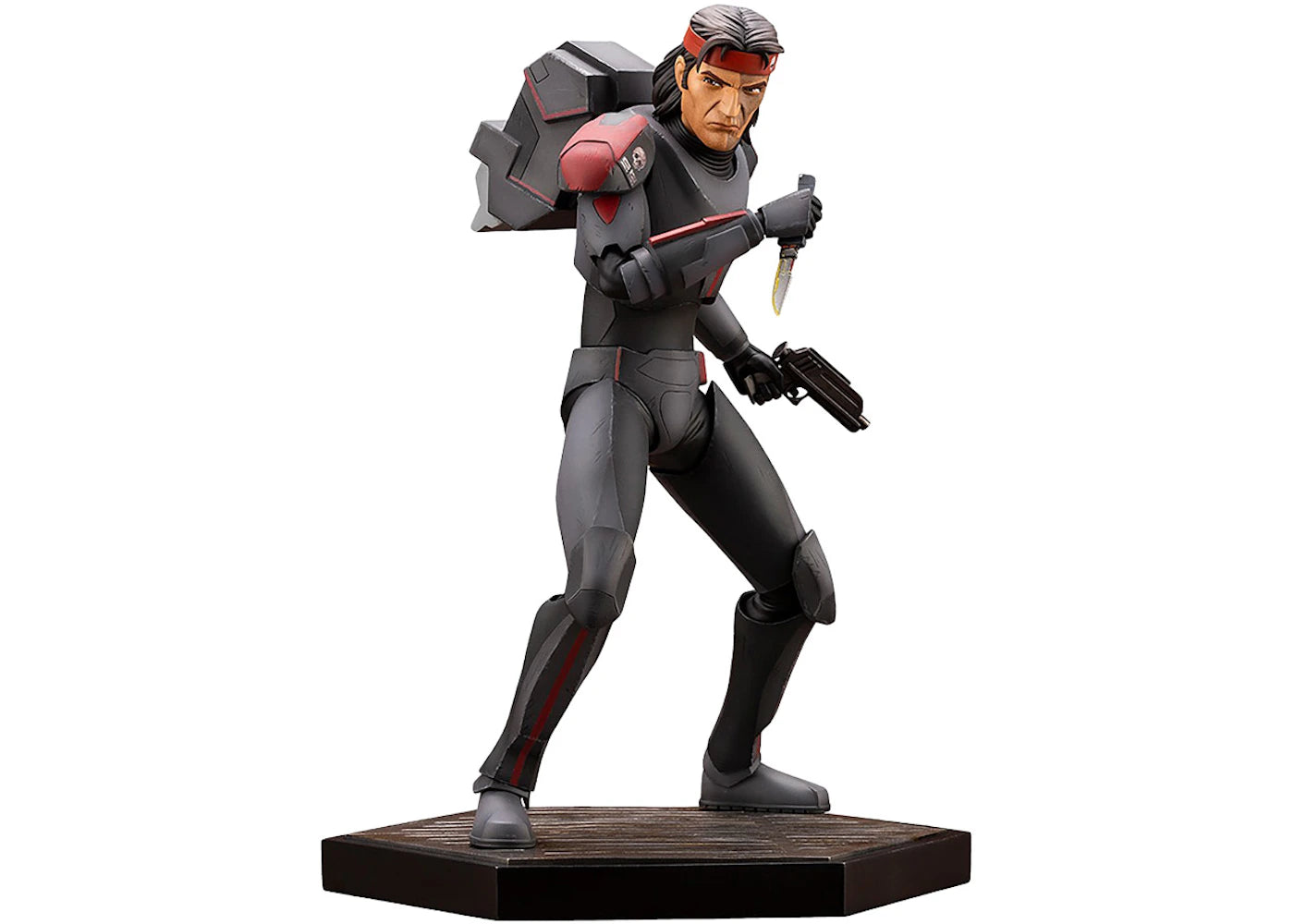 Kotobukiya Star Wars The Bad Batch Artfx Hunter Statue Gray