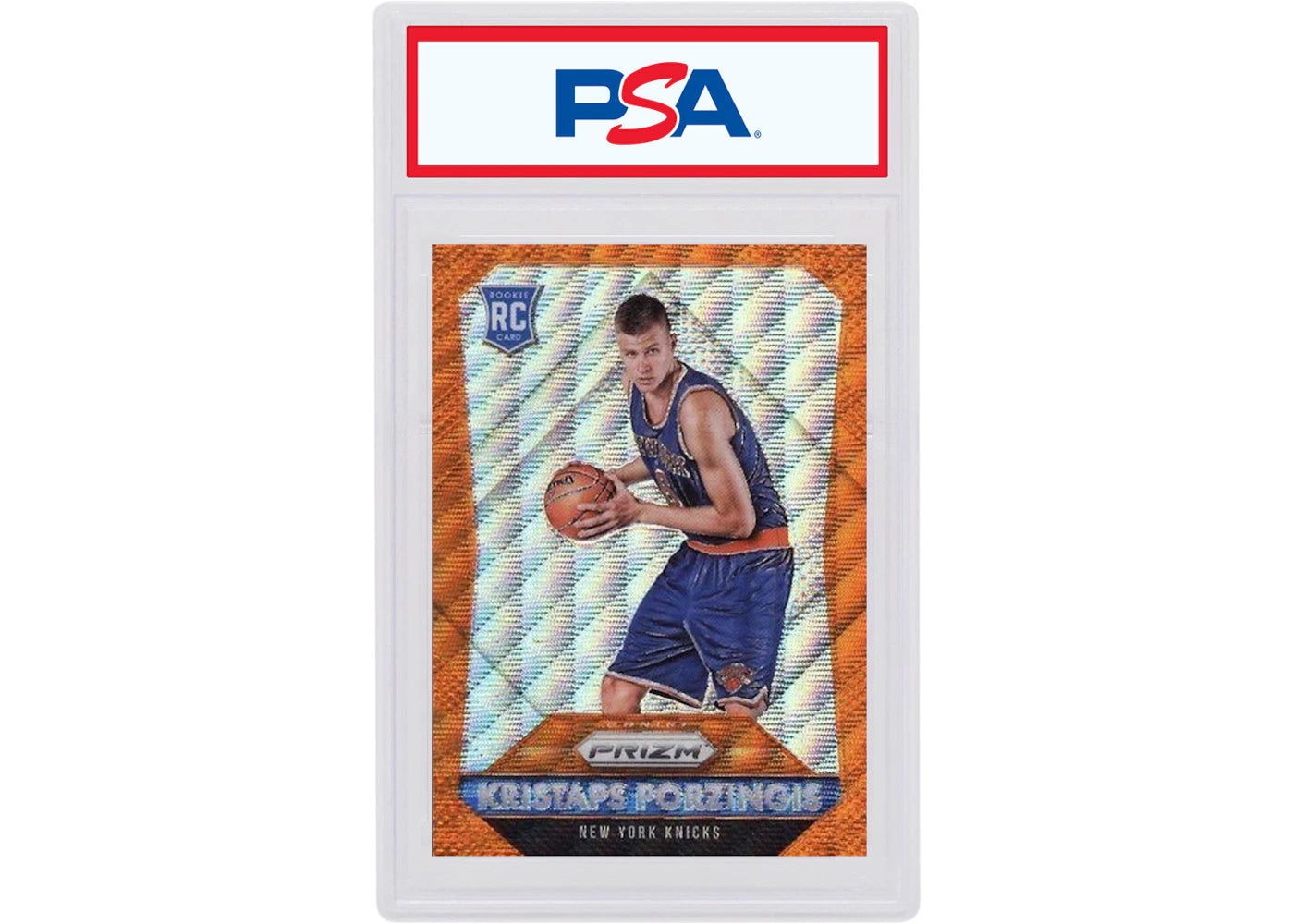 Kristaps Porzingis 2015 Panini Prizm Rookie Orange Wave #348 (PSA or BGS Graded)