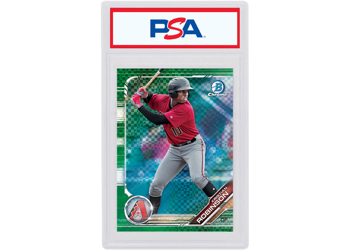 Kristian Robinson 2019 Bowman Chrome X Green X-Fractor /31 BCP-165 (PSA or BGS Graded)