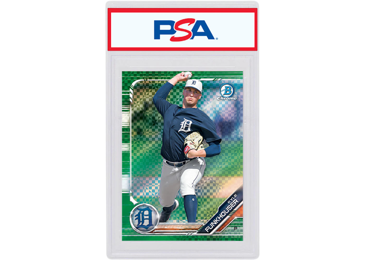 Kyle Funkhouser 2019 Bowman Chrome X Green X-Fractor /31 BCP-189 (PSA or BGS Graded)