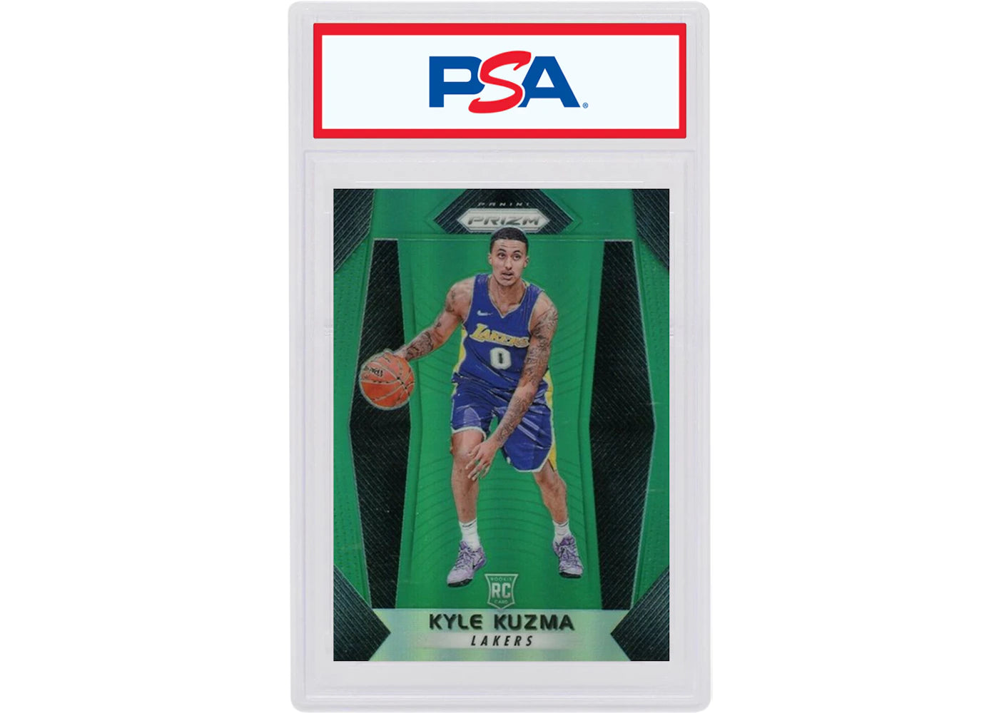 Kyle Kuzma 2017 Panini Prizm Rookie Green #283 (PSA or BGS Graded)