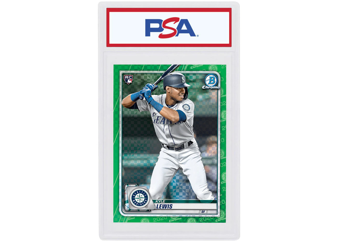 Kyle Lewis 2020 Bowman Chrome X Rookie Green X-Fractor /31 #90 (PSA or BGS Graded)