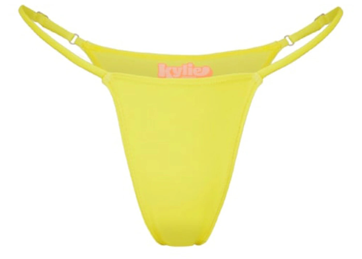 Kylie Swim Triangle Bikini Bottom Yellow