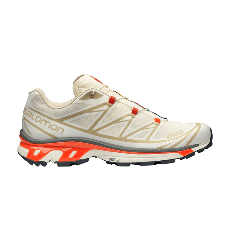 Salomon XT-6 Bleached Sand Red Orange