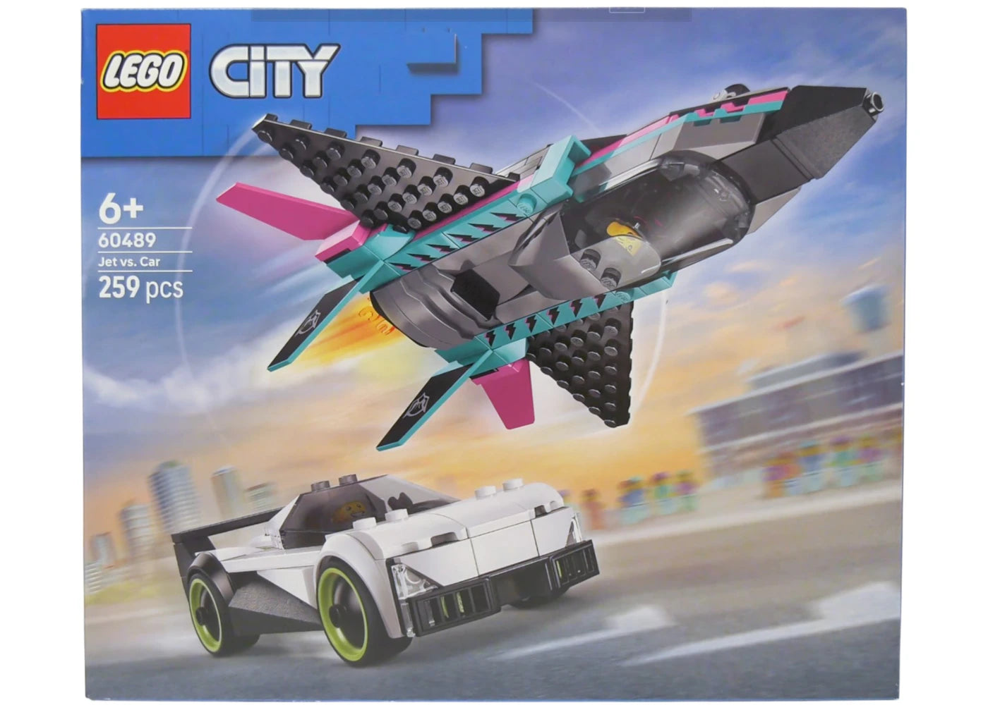 LEGO City Jet vs. Car Set 60489