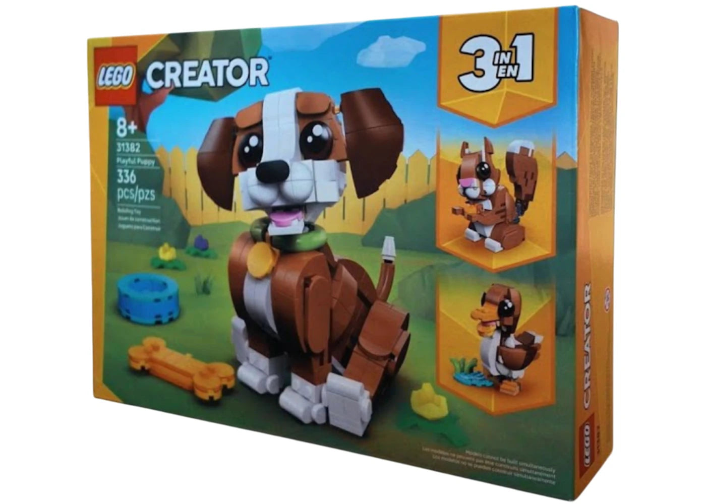 LEGO Creator 3-in-1 Cute Animals: Playful Puppy Dog Set 31382