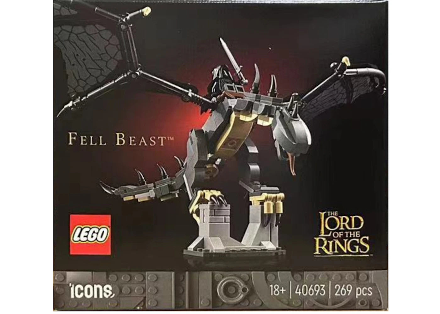 LEGO Icons The Lord of the Rings Fell Beast Set 40693