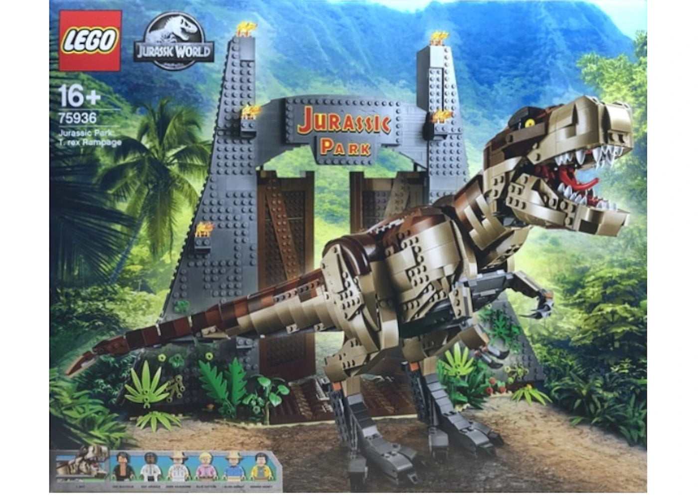 LEGO Jurassic World Jurassic Park: T.rex Rampage Set 75936 – Side Kicks
