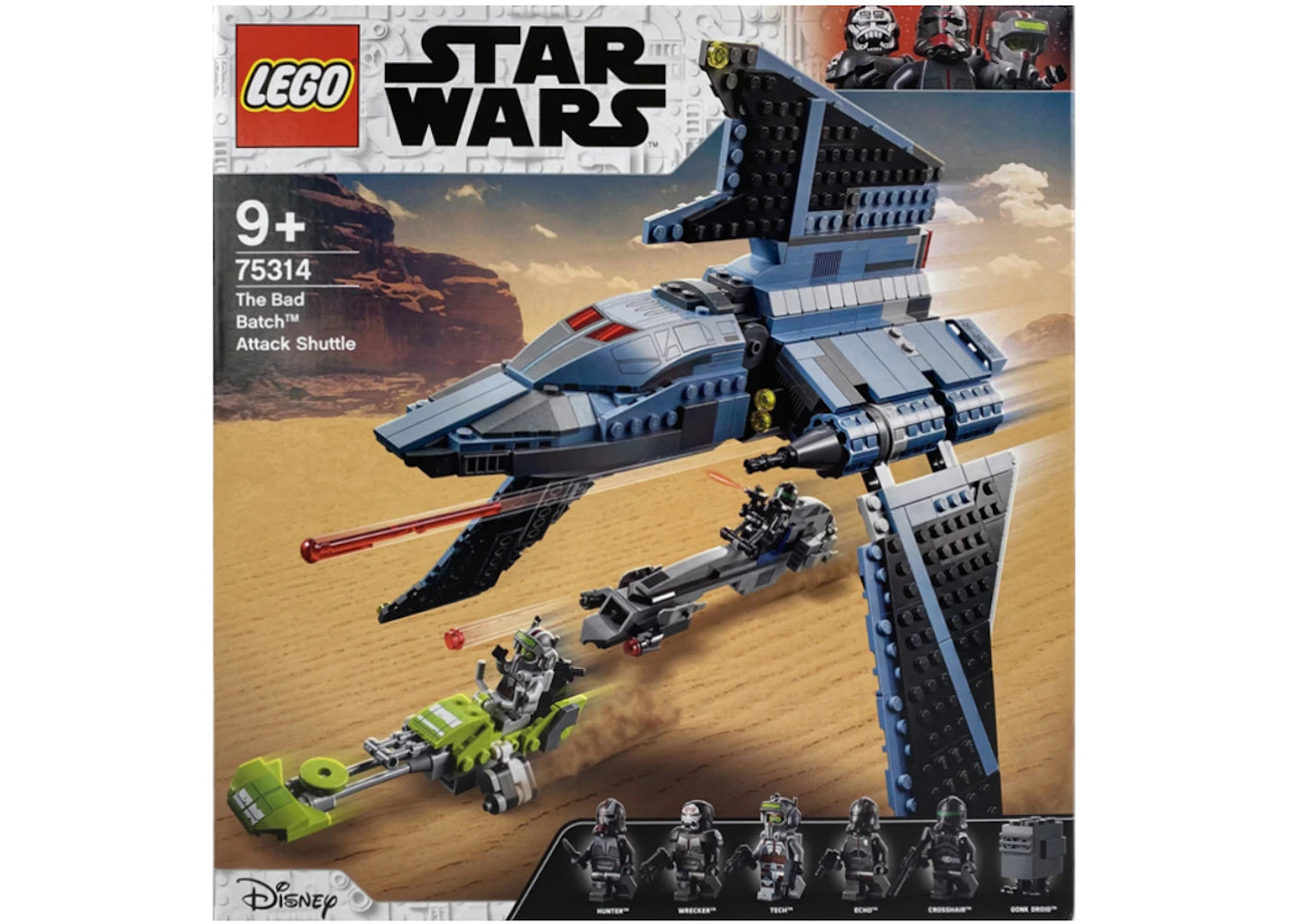 LEGO Star Wars The Bad Batch Attack Shuttle Set 75314