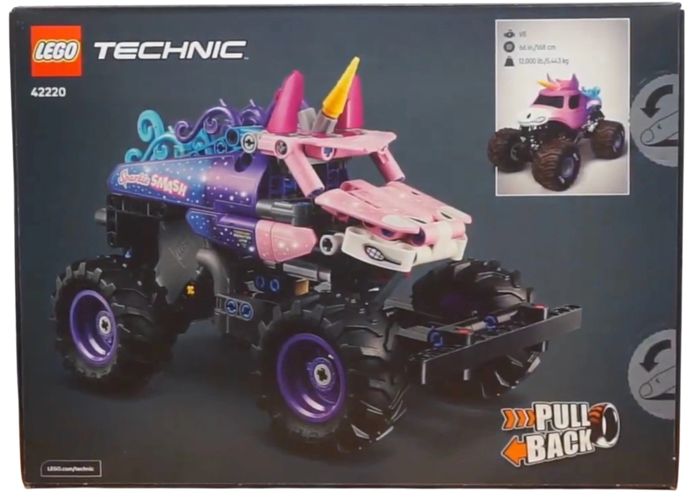 LEGO Technic Monster Jam Sparkle Smash Pull-Back Set 42220
