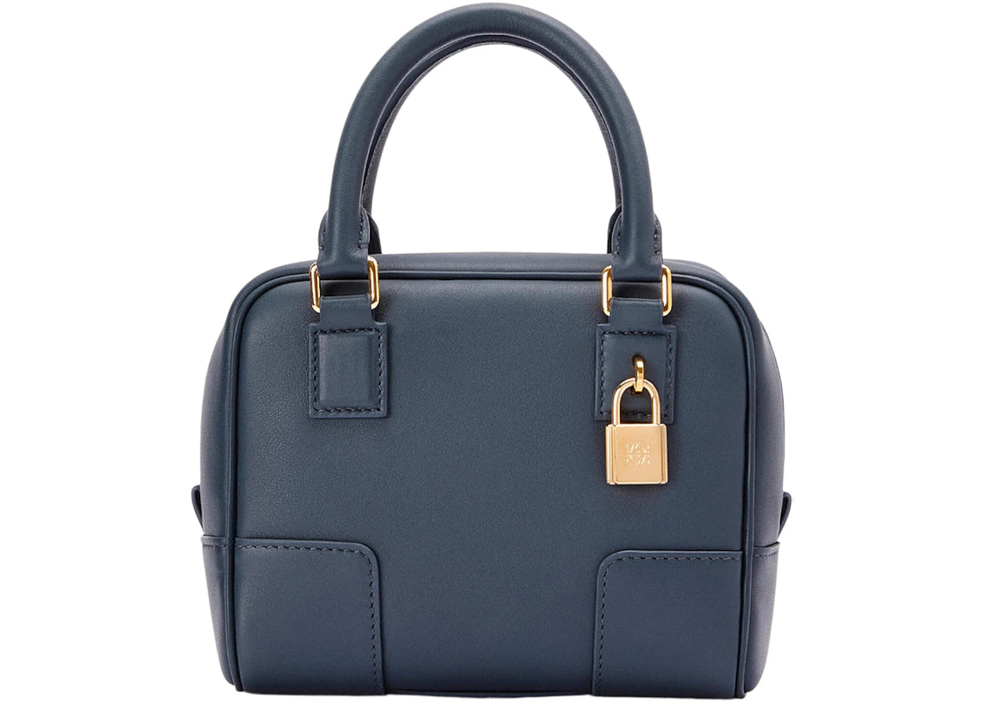 LOEWE Amazona 16 Square Top Handle Bag Onyx Blue
