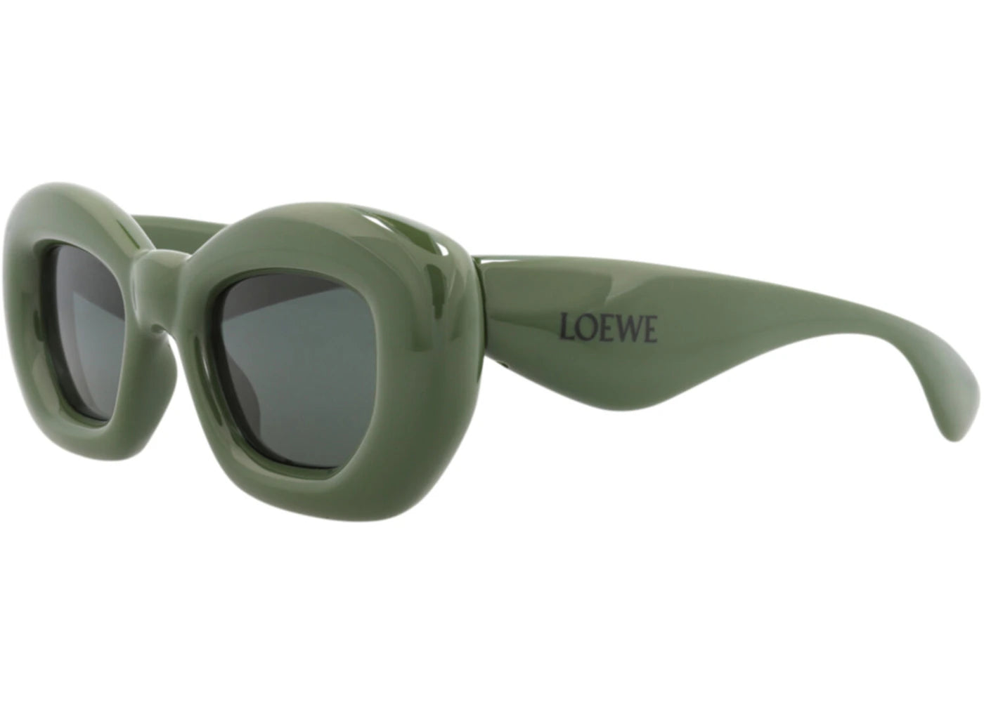 LOEWE Cat Eye Sunglasses Green Green Green (LW40117I-47-96N)