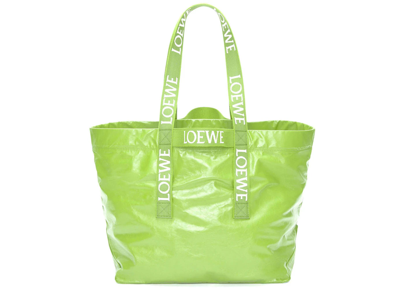 LOEWE Fold Shopper In Paper Calfskin Bright Apple