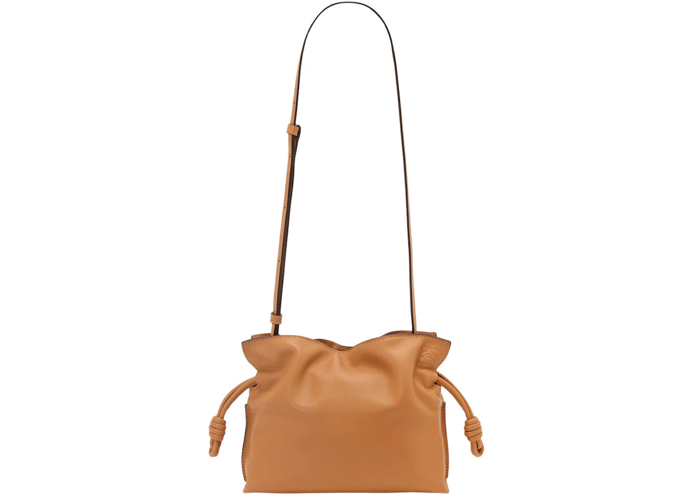 LOEWE Mini Flamenco Clutch in Nappa Calfskin Warm Desert