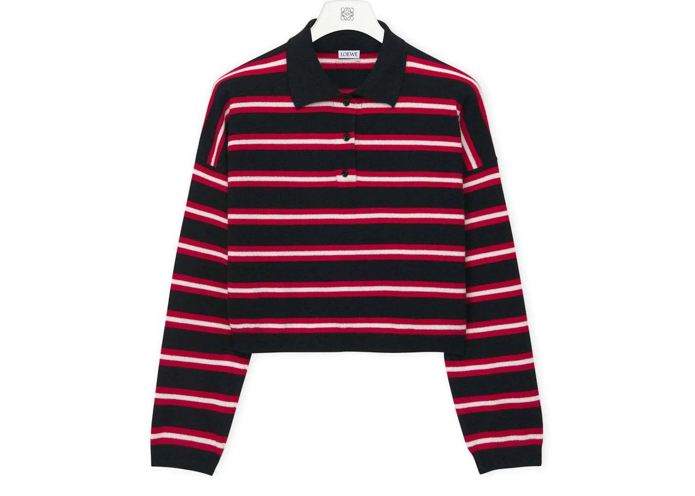 LOEWE Polo Sweater in Wool Black