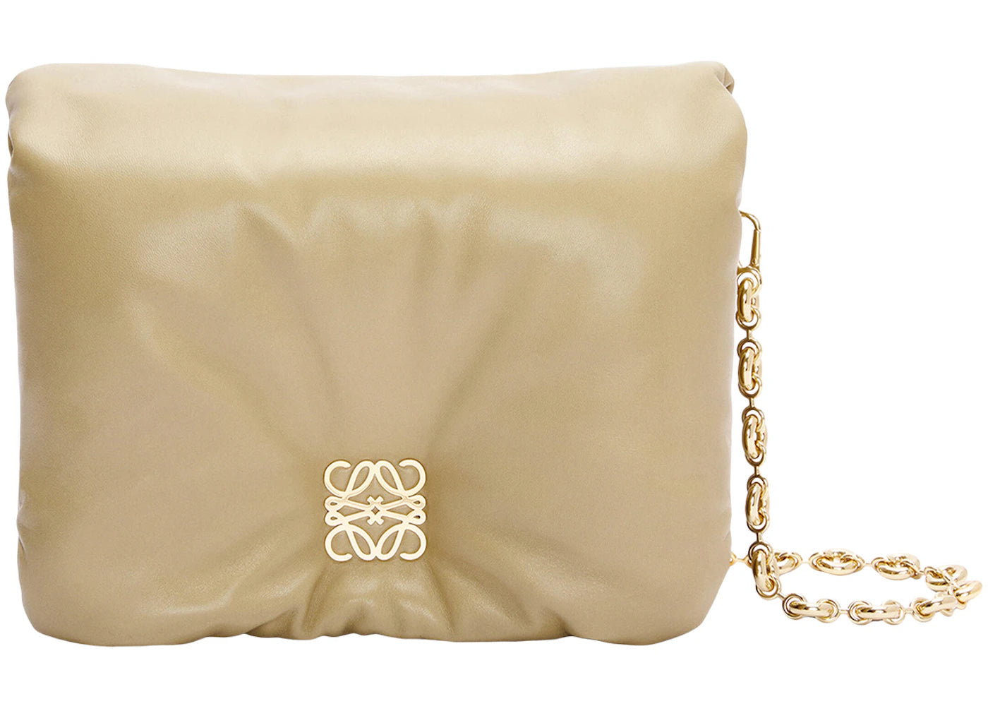 LOEWE Puffer Goya Shoulder Bag Clay Green