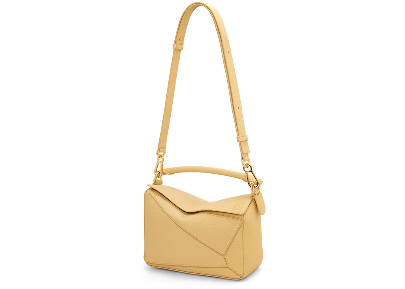 LOEWE Small Puzzle Bag In Soft Grained Calfskin Dark Butter