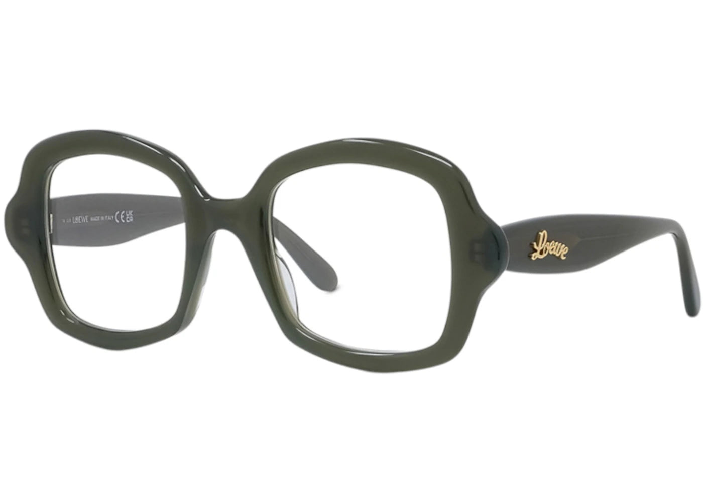 LOEWE Square Eyeglasses Olive Green (LW50066I 096)
