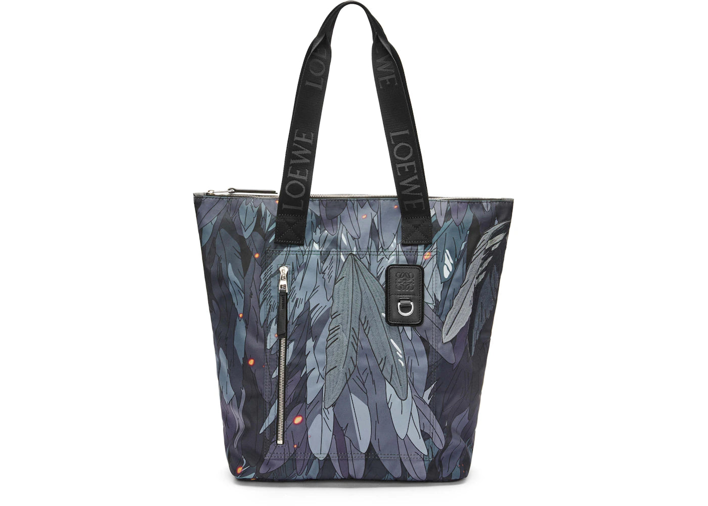 LOEWE x Howls Howl Vertical Shopper In Nylon Black