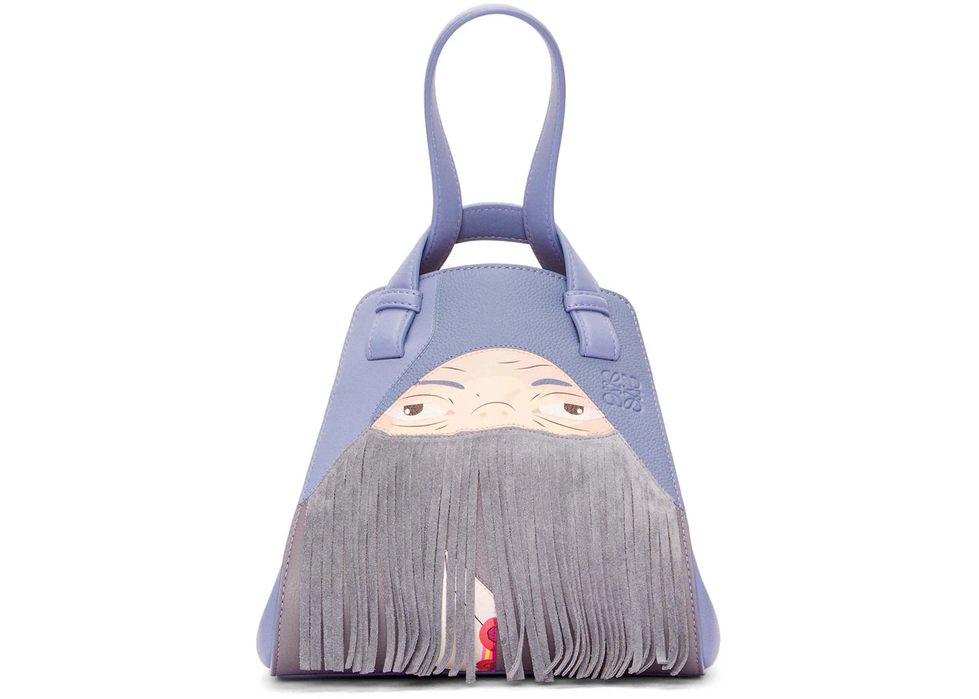 LOEWE x Howls Markl Hammock Nugget Bag In Nappa Calfskin Blueberry