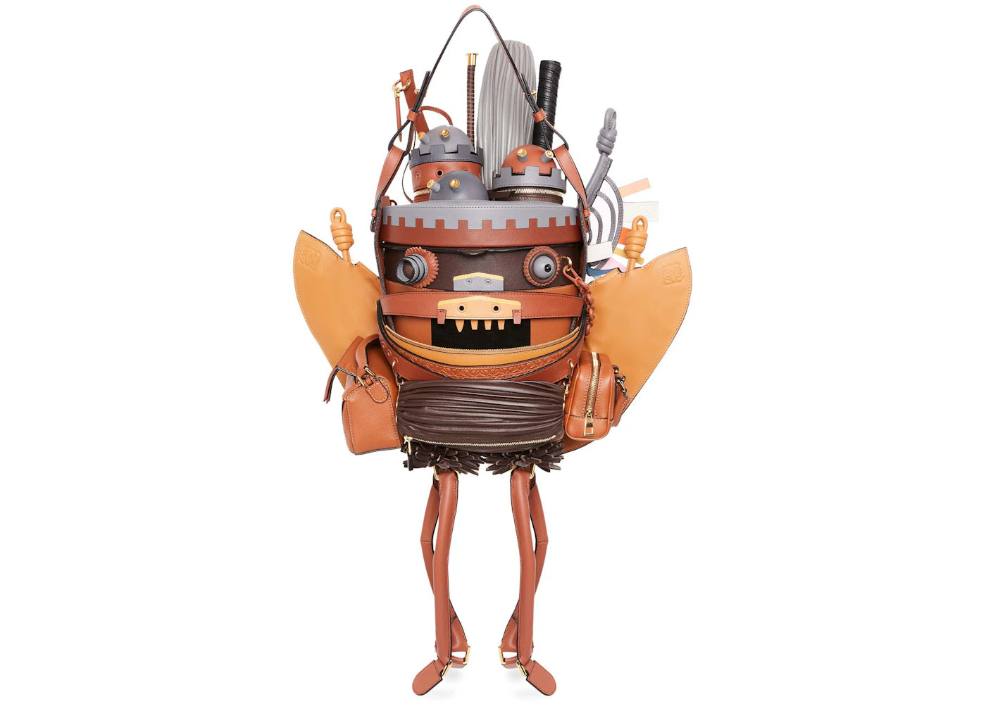 LOEWE x Howls Moving Castle Bag In Classic Calfskin Multicolor