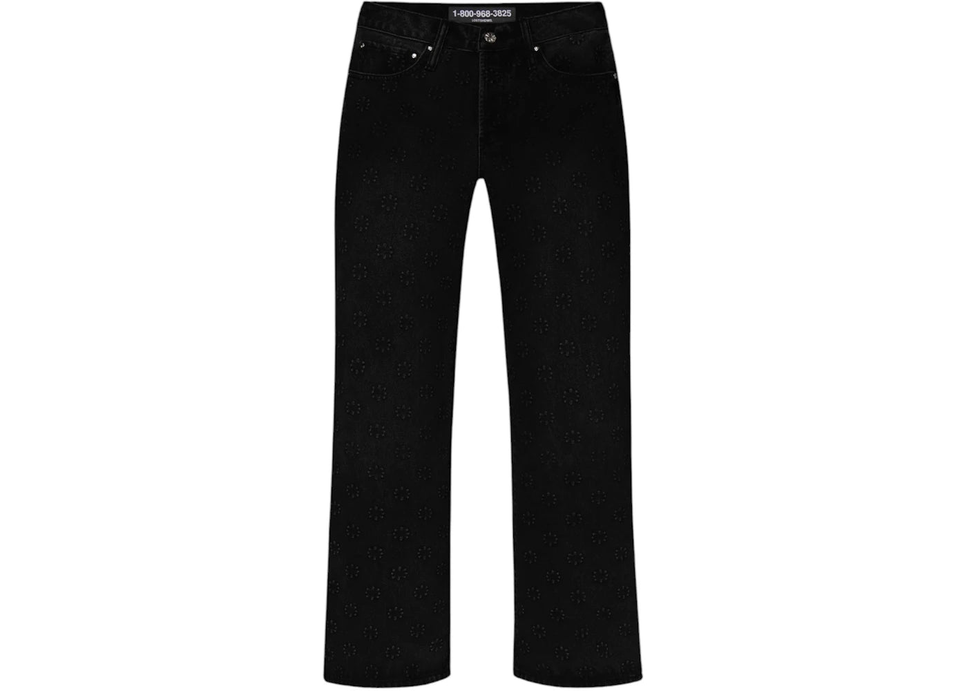 LOSTSHDWS x ComplexCon Embossed Logo Denim Pant Jet Black
