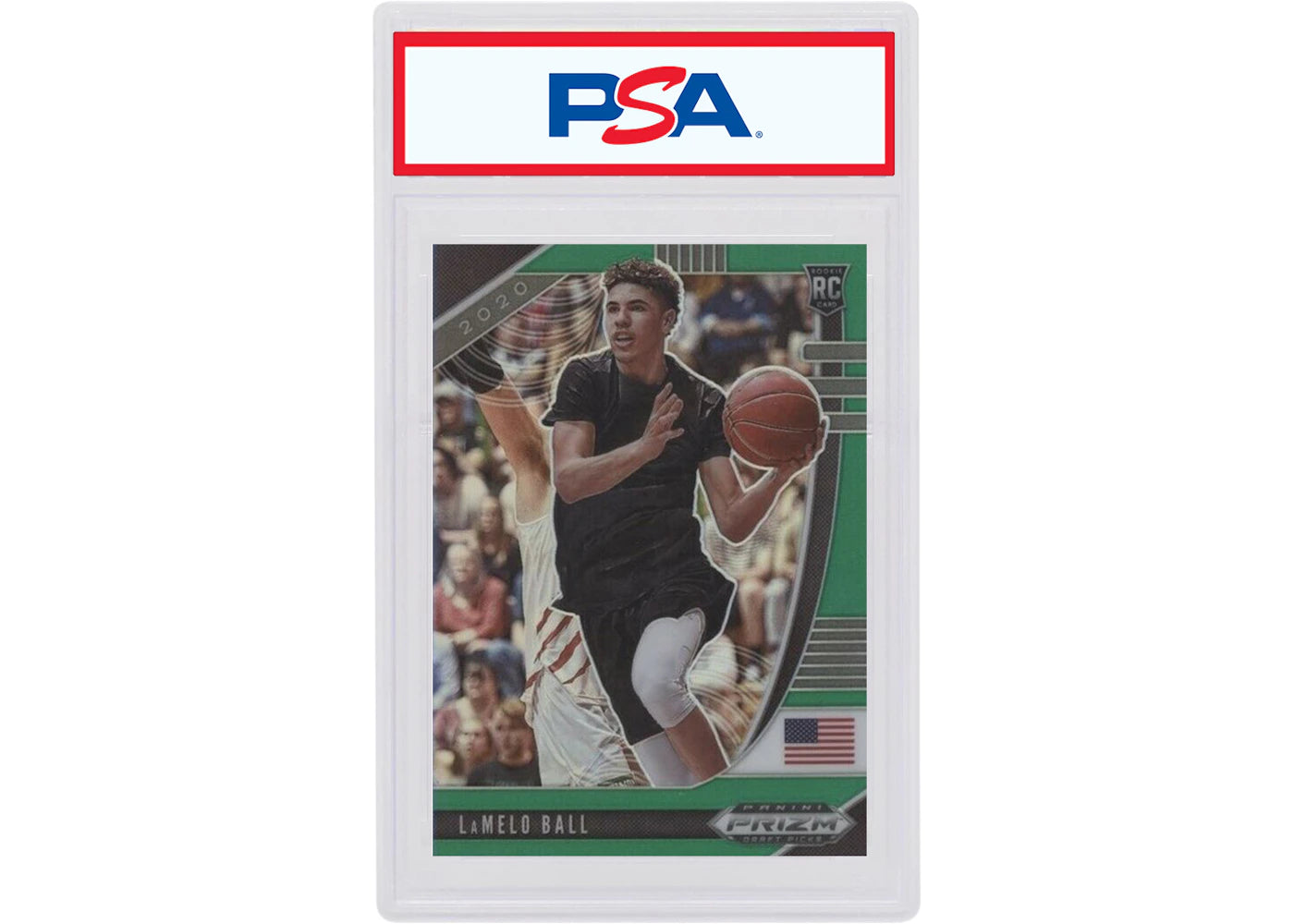 LaMelo Ball 2020-21 Panini Prizm Draft Picks Basketball Rookie Green #3 (PSA or BGS Graded)