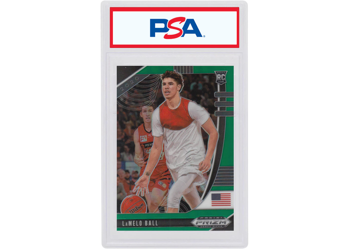 LaMelo Ball 2020-21 Panini Prizm Draft Picks Basketball Rookie Green #43 (PSA or BGS Graded)