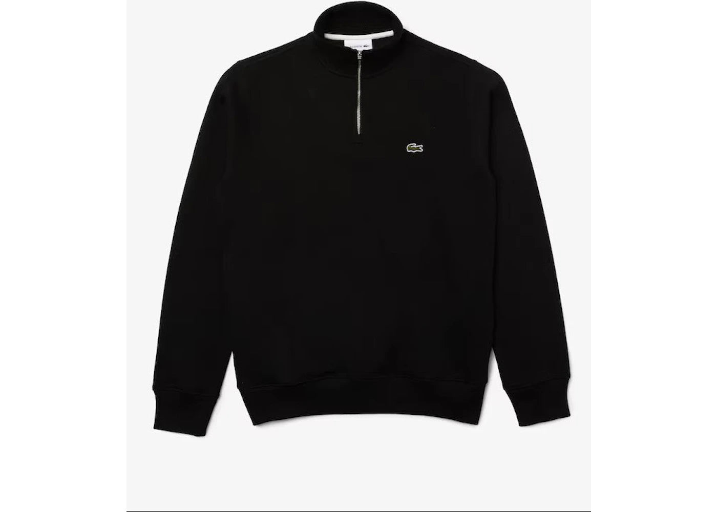 Lacoste Zip-Up High Neck Interlock Sweatshirt Black