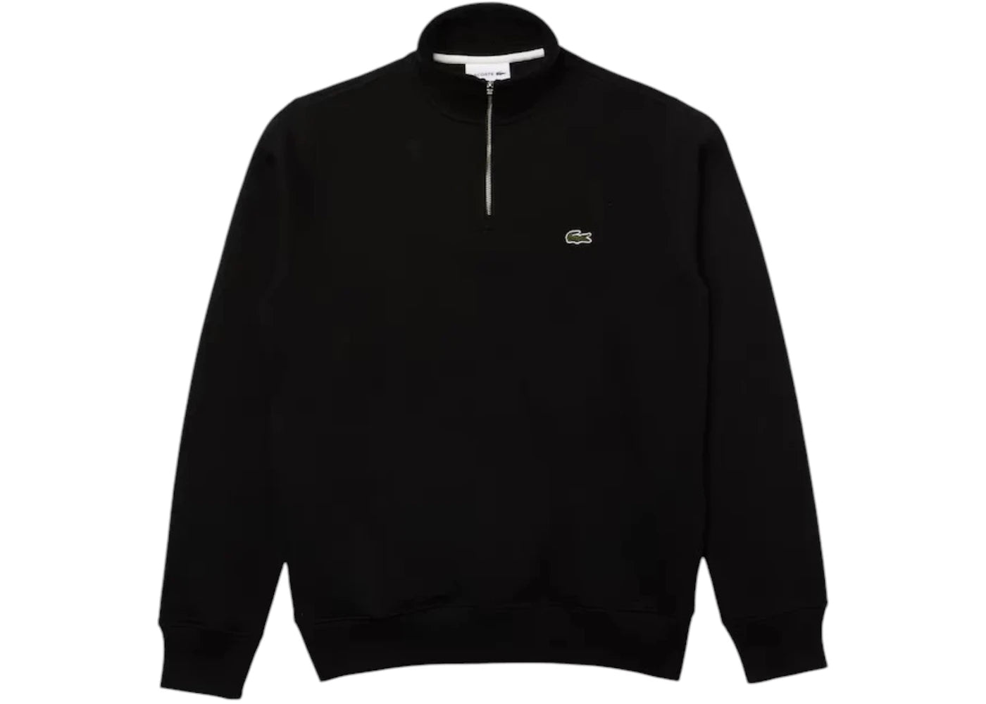 Lacoste Zip-Up High Neck Interlock Sweatshirt Black