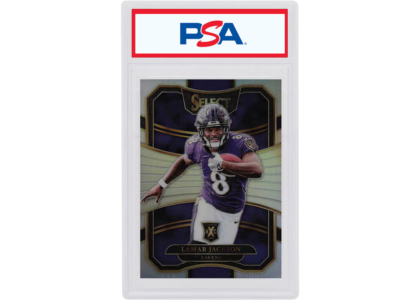 Lamar Jackson 2017 Panini Select 18 NFL Draft XRC Rookie Silver #305 (PSA or BGS Graded)