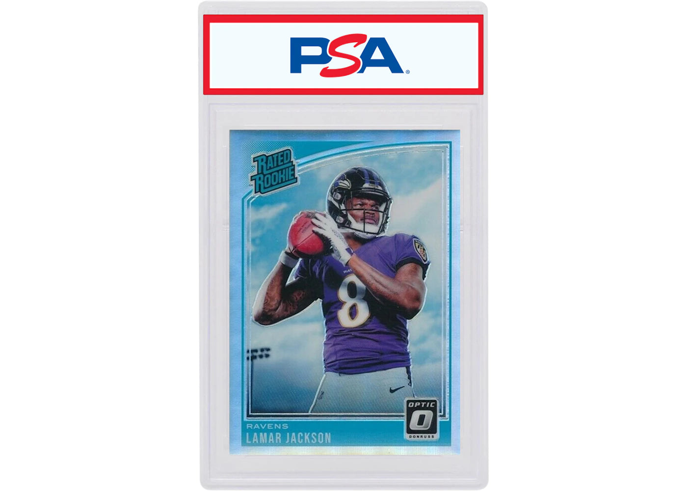 Lamar Jackson 2018 Panini Donruss Optic Rookie Holo #167 (PSA or BGS Graded)