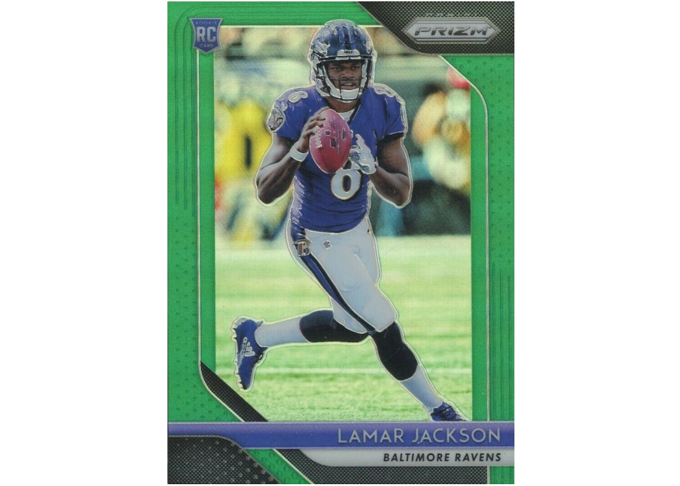 Lamar Jackson 2018 Panini Prizm Rookie Green #212 (Ungraded)
