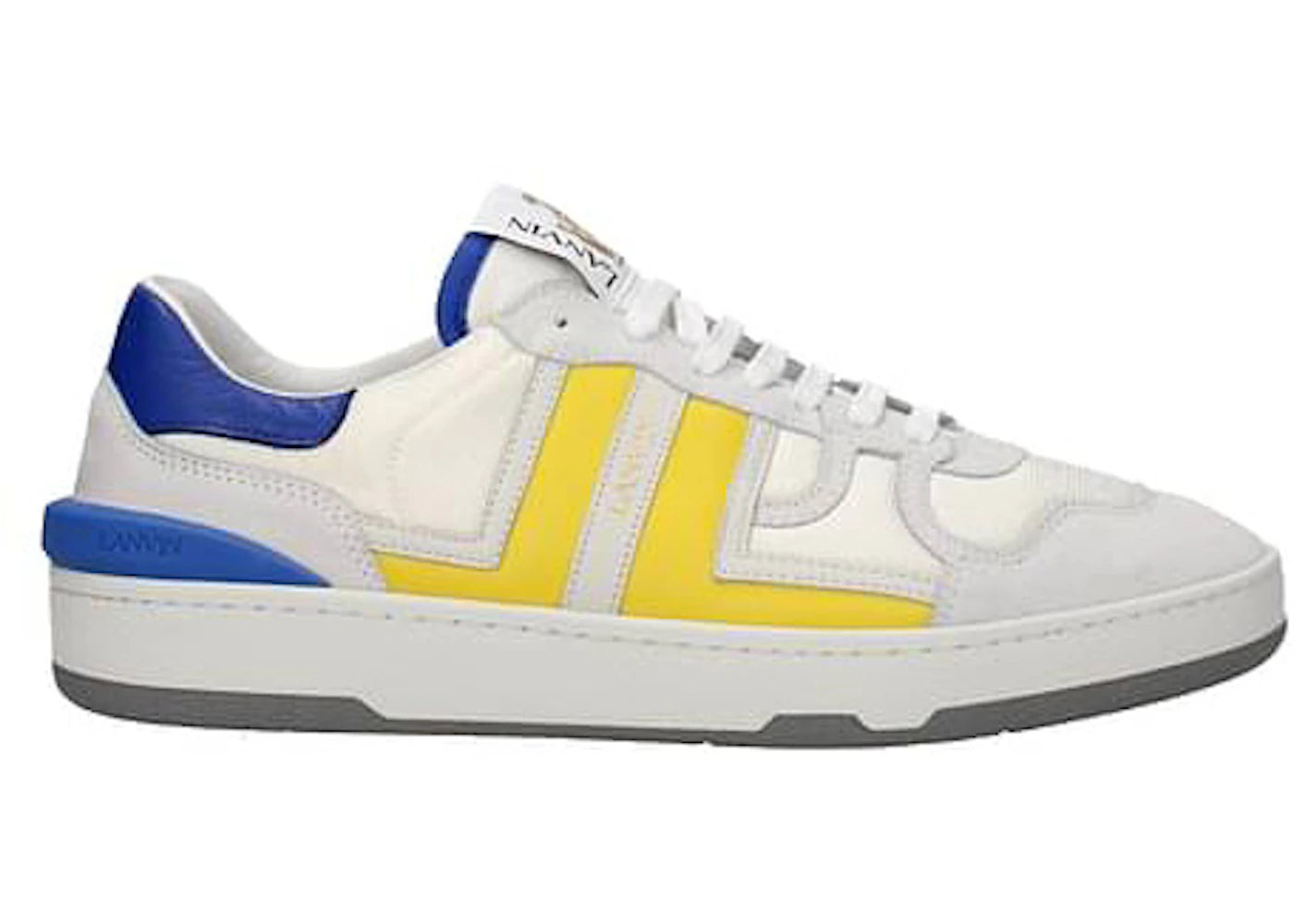 Lanvin Clay Low Top White Yellow Blue