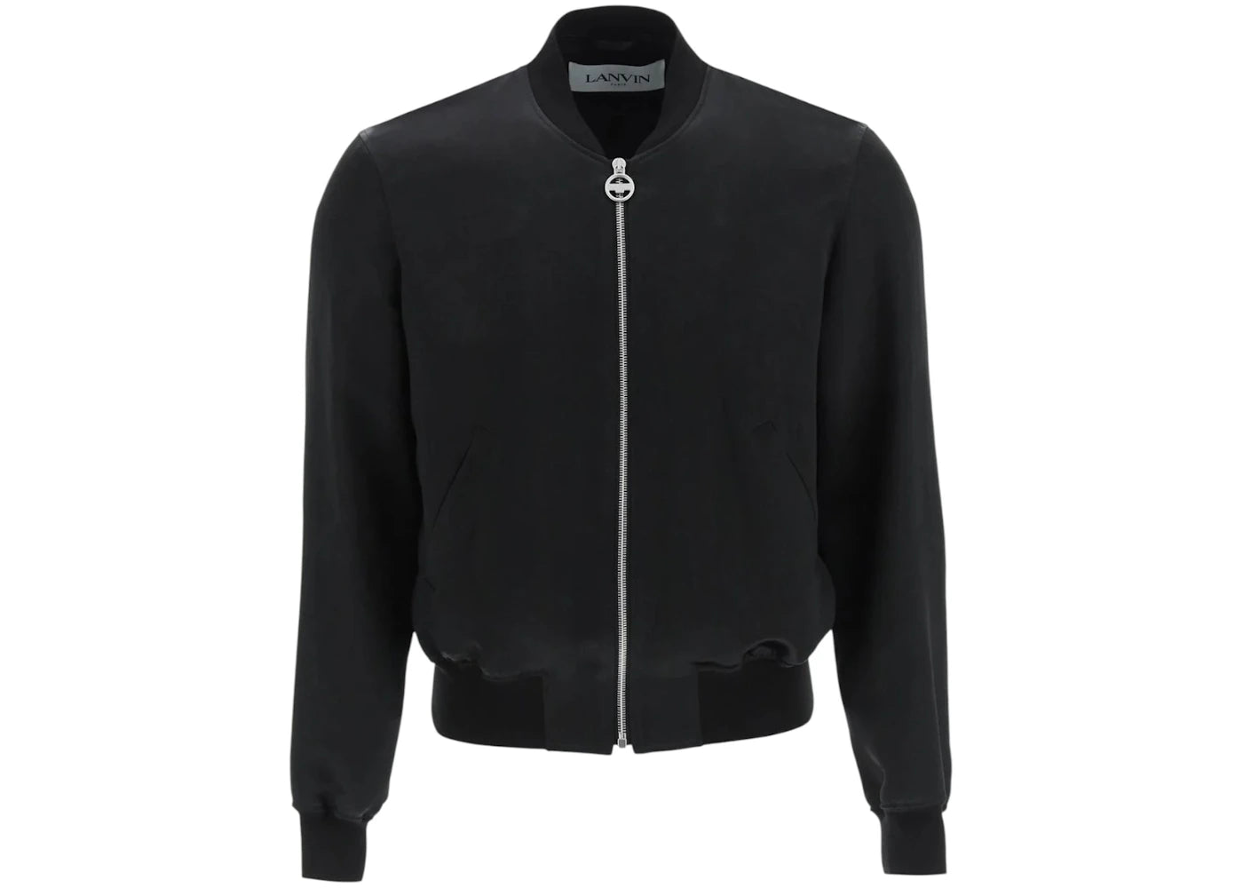 Lanvin Crystal Logo Bomber Jacket Black/Blue