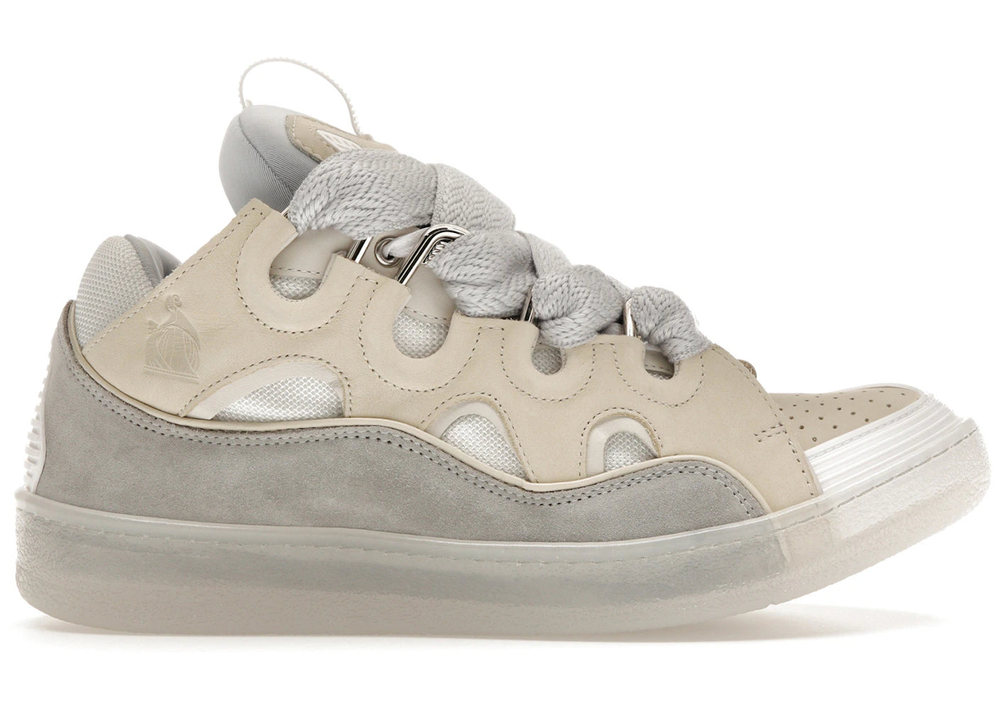 Lanvin Curb Sneaker White Beige