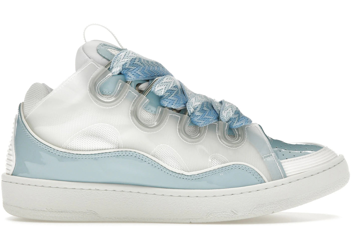 Lanvin Curb Sneaker White Light Blue