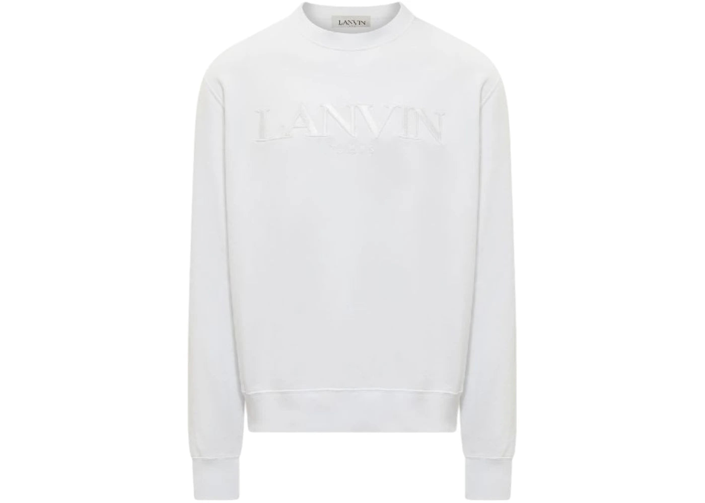 Lanvin Embroidered Logo Sweatshirt White/White