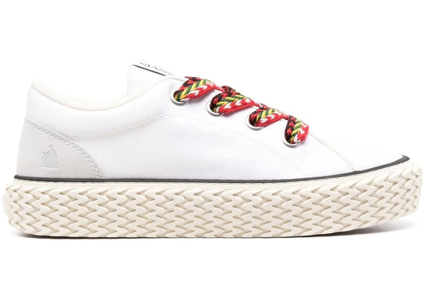 Lanvin Low Top Vulcanized Sneaker White