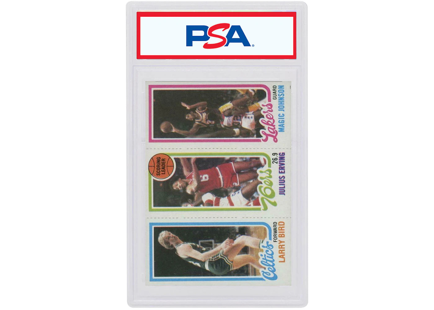 Larry Bird/Julius Erving/Magic Johnson 1980 Topps Scoring Leader N/A (PSA or BGS Graded)