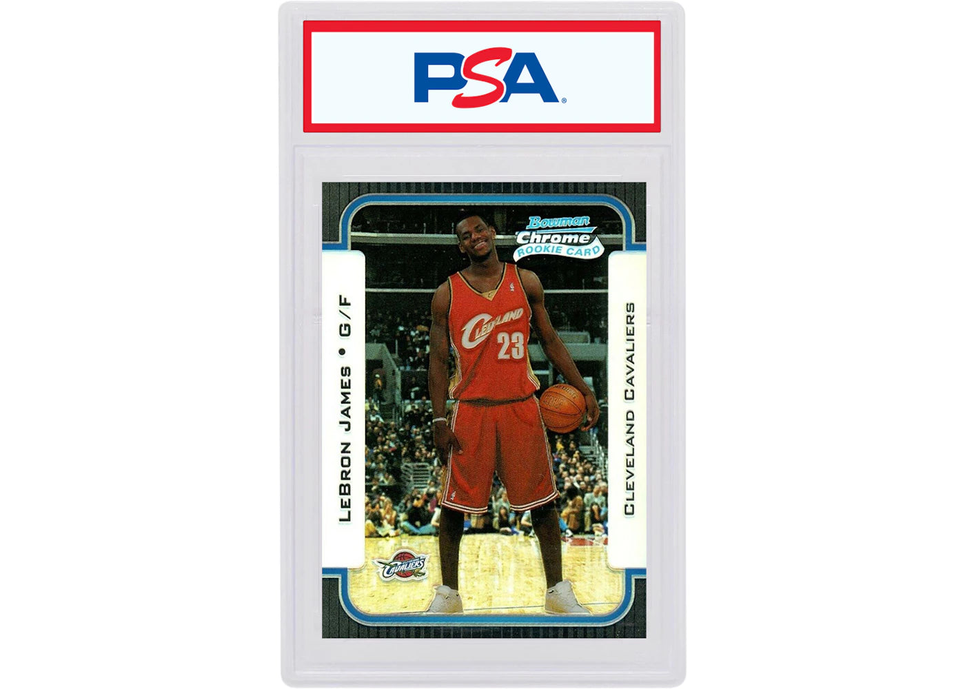 LeBron James 2003 Bowman Rookies & Stars Rookie Chrome Refractor /300 #123 (PSA or BGS Graded)